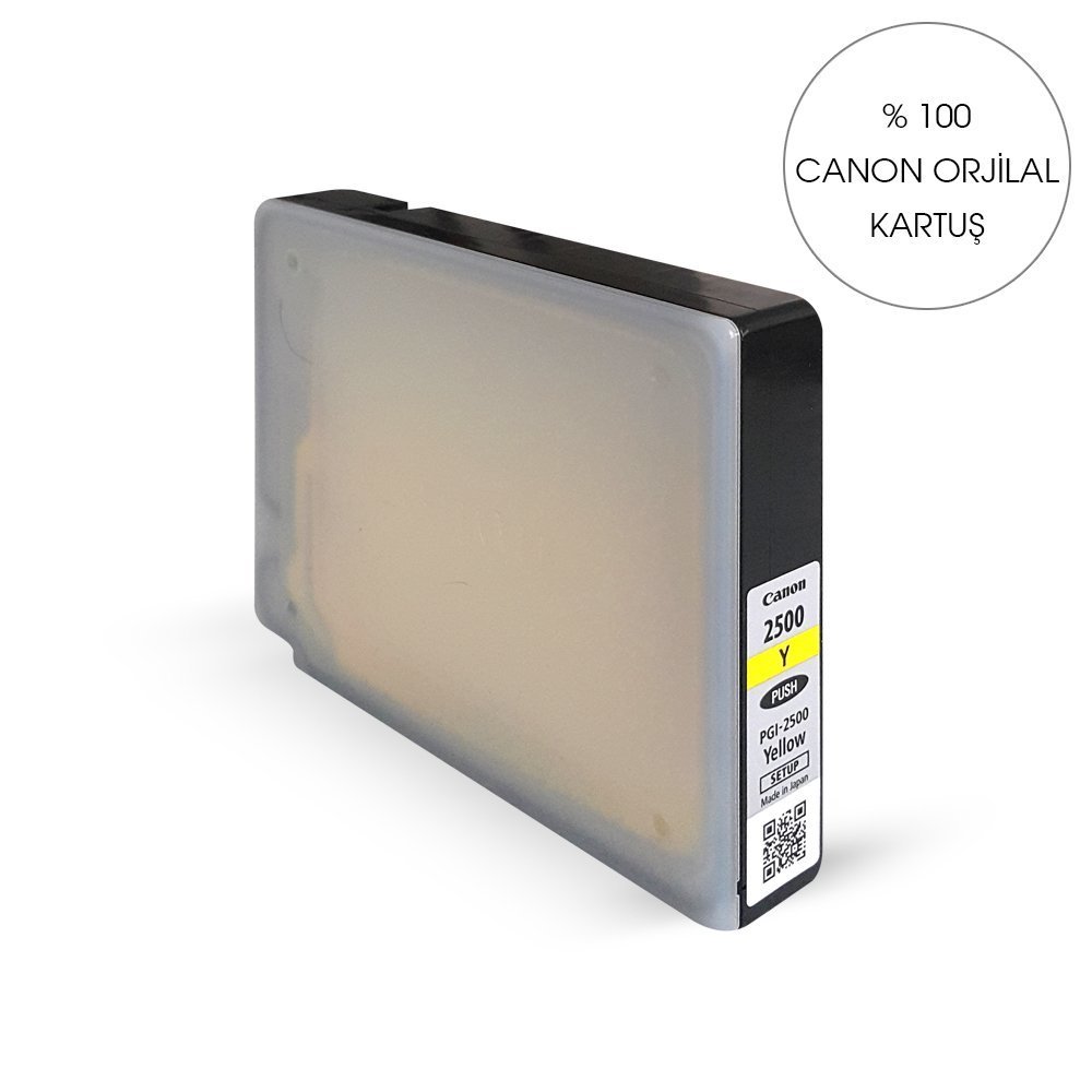 Orijinal CANON PGI 2500 SARI KARTUŞ - Maxify IB 4050/ MB 5050 / MB5350