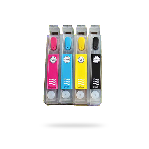 EPSON 1281-1284 UYUMLU Kolay Dolan Kartuşlar (DOLU) - OTO RESET ÇİPSETLİ - BX305FW/ S22/ SX130/ SX230/ SX235/ SX420/ SX425/ SX430/ SX435/ SX440/ SX445