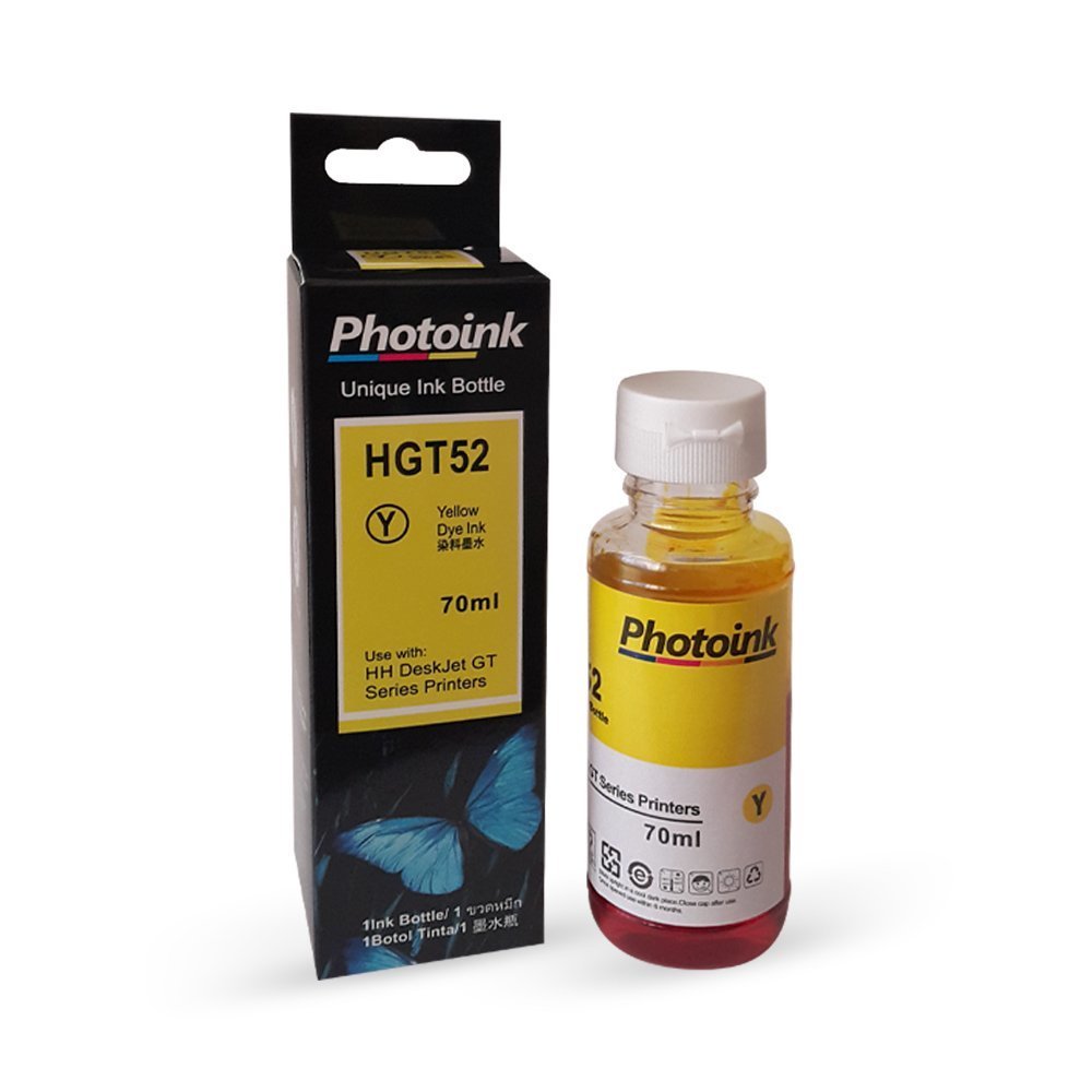 HP GT52 SARI MÜREKKEP ( M0H56AE ) PHOTOINK PLUS SARI Mürekkep - GT5820/GT5810/5820/HP 315/HP 415