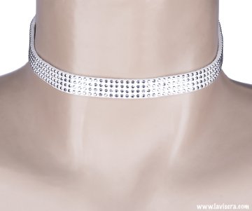 Beyaz Choker Kolye