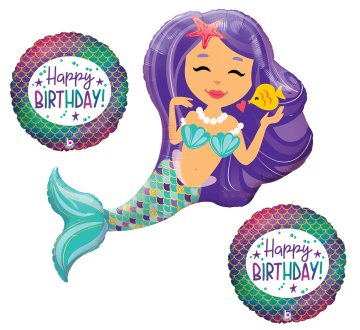 Deniz Kızı Folyo Balonları