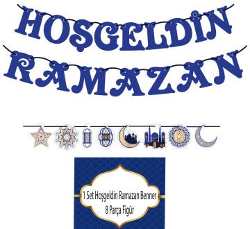 Hoşgeldin Ramazan Yazısı ve Dekoratif Ramazan Süs