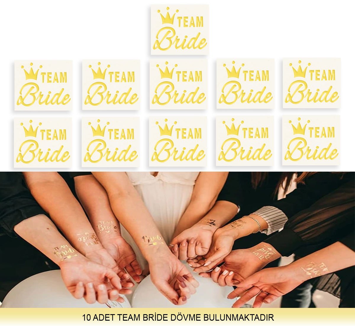 Kraliçe Tacı Team Bride Dövmeleri