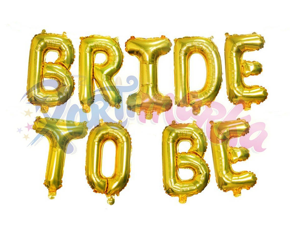 Bride To Be Balonu Altın Renk