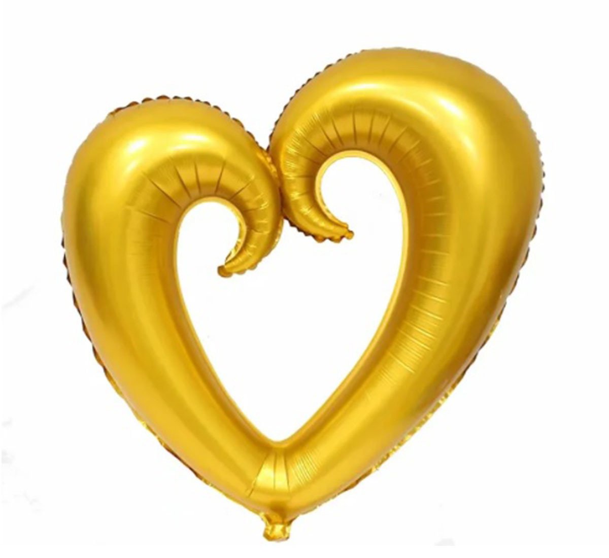 Altın Renk Kalp Şeklinde Folyo Balon