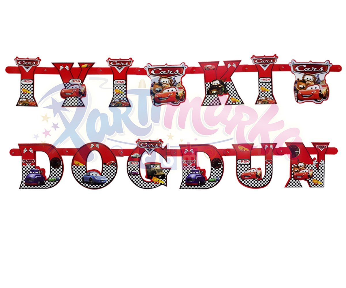Cars Şimşek Mcqueen İyiki Doğdun Yazısı