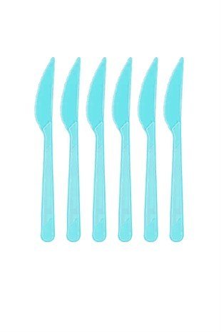 25 li Plastik Bıçak Açık Mavi