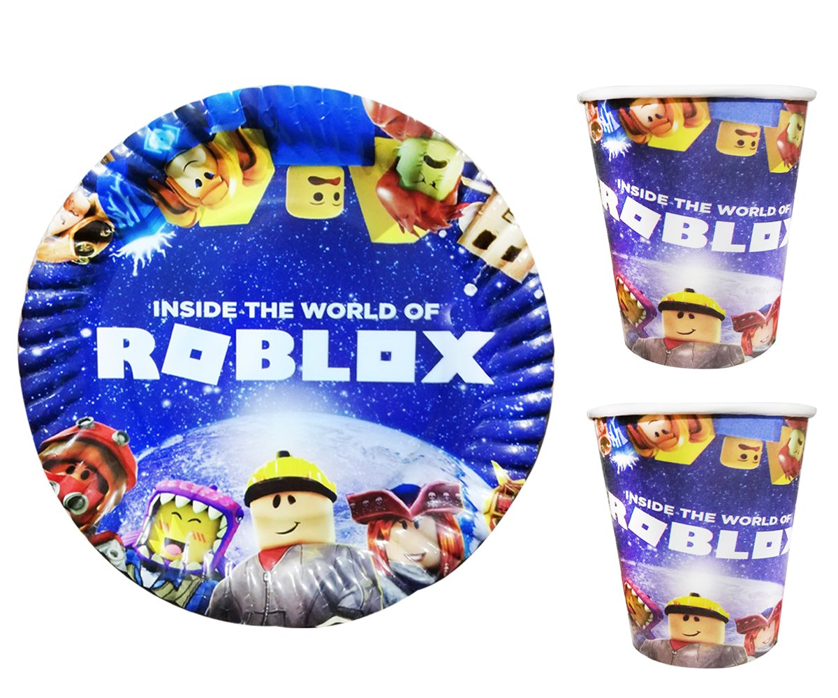 Roblox Doğum Günü Tabak Bardak Set