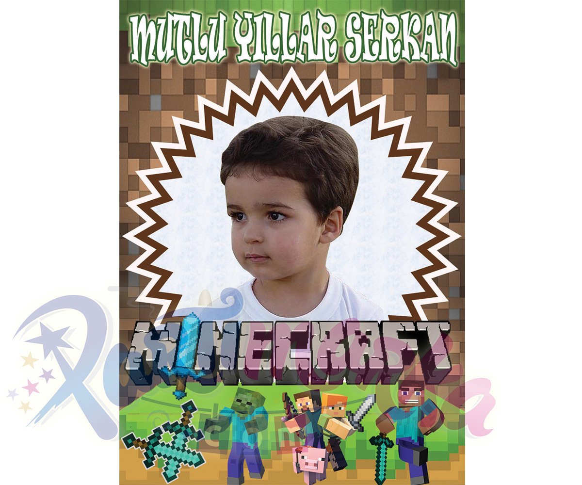 Minecraft Doğum Günü Afişi