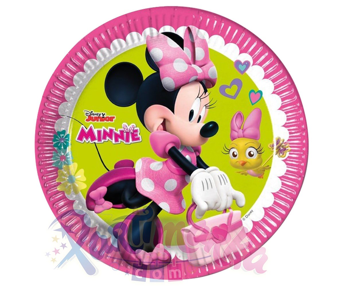 Minnie Mouse Doğum Günü Tabakları