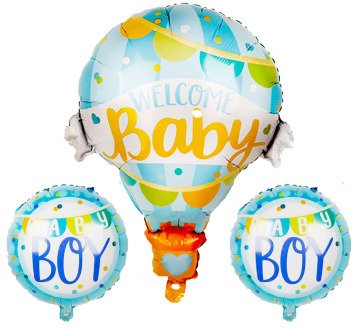 Mavi Hoşgeldin Bebeğim Balon Seti