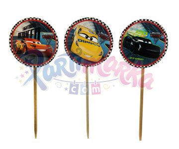 Cars Şimşek Mcqueen Parti Kürdanları 10 lu