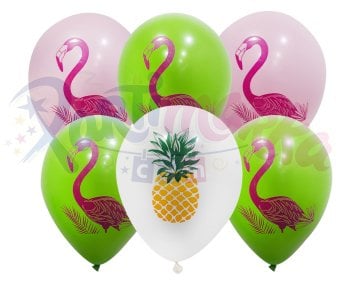 Flamingo Partisi Balonları 8 Adet