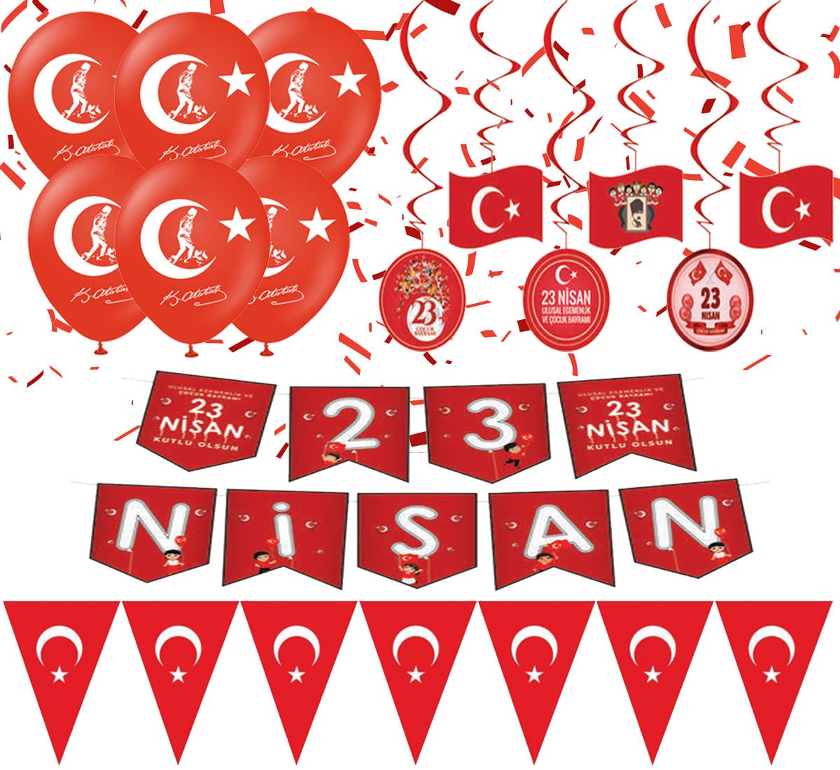 23 Nisan Kutlaması Süsleme Seti