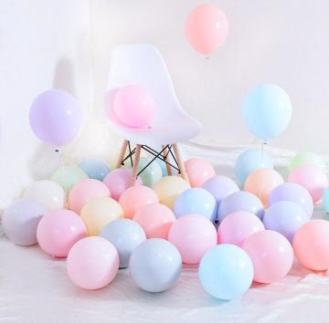 Pastel Renkler Makaron Balon 10 Adet