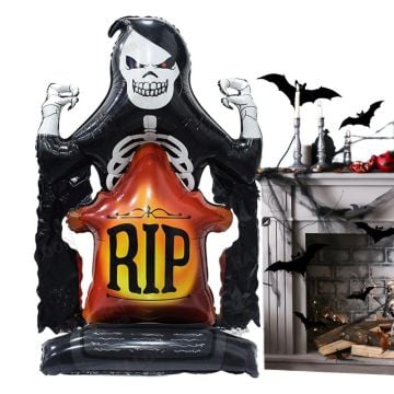 Halloween Mezar Taşı Cellat Ayaklı Folyo Balon