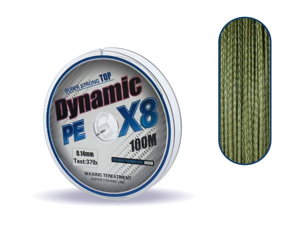 Dynamic Soft 0.20mm.PE 8 Örgü İp Misina 100mt Yeşil