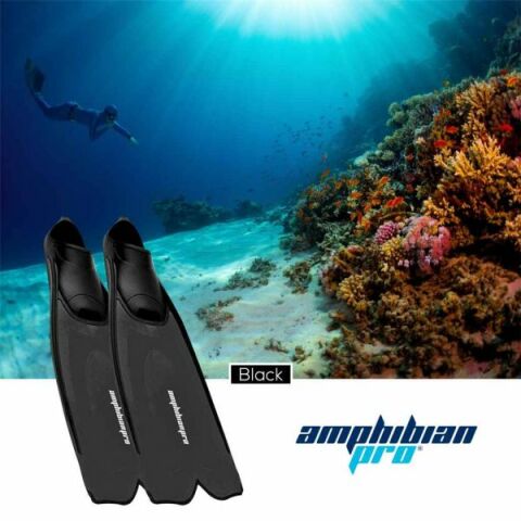 Amphibian Pro Fluid Yüzme ve Dalış Paleti – Siyah