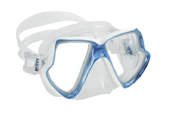 Mares X-Vision Mid Maske Beyaz-Buz Mavi