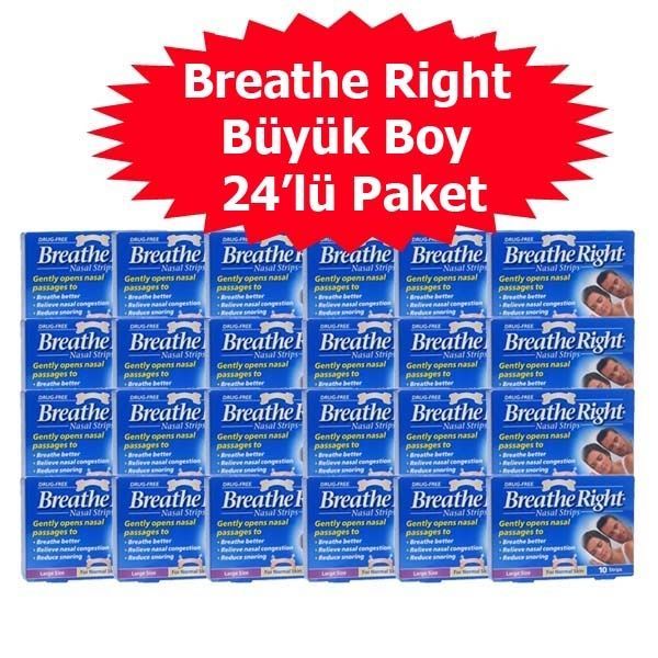 Breathe Right Klasik Burun Bandı Büyük Boy 24'lü Paket