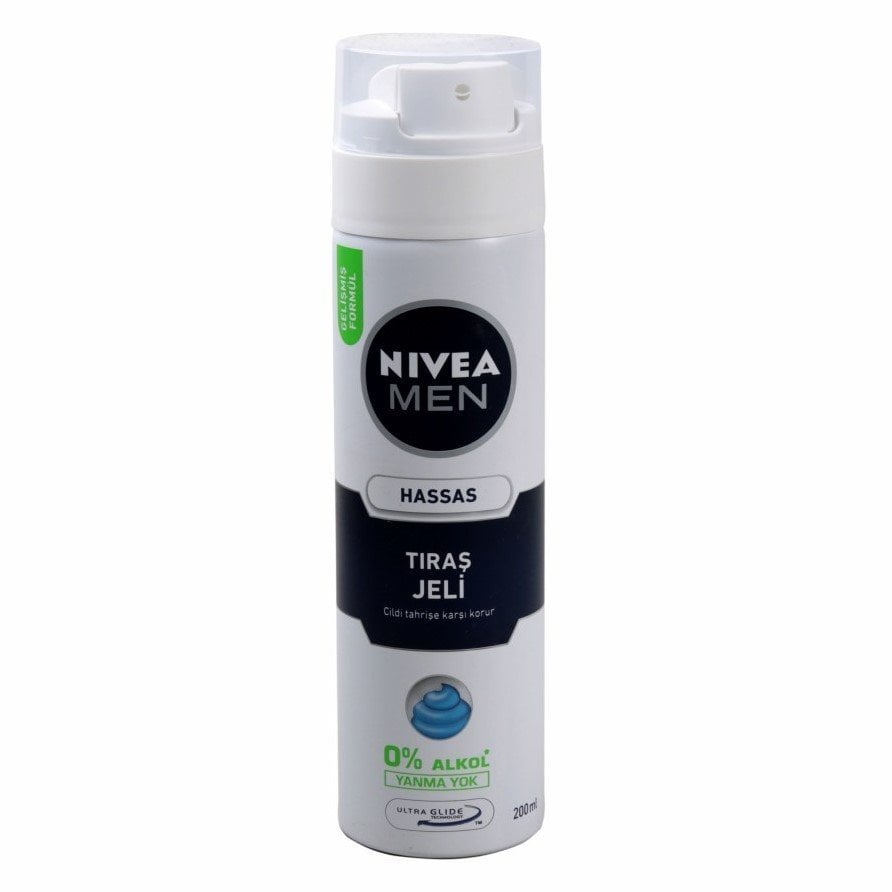 Nivea For Men Sensitive Hassas Ciltler için Tıraş Jeli 200 ml