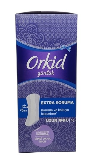 Orkid Günlük Ekstra Koruma Uzun Ped 16'lı