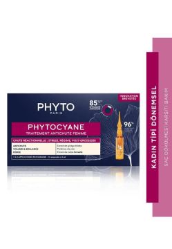 Phyto Phytocyane Kadın Tipi Dönemsel Saç Dökülmesine Karşı Bakım Serumu 12x5 ml