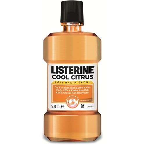 Listerine Cool Citrus 500 ml Gargara (Portakal Aromalı)
