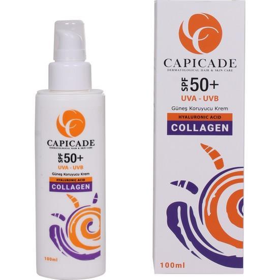 Capicade Güneş Kremi SPF 50+ Collagen Kollajen Krem