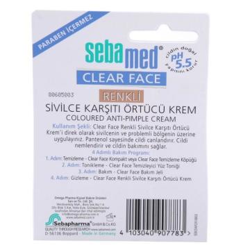 Sebamed Clear Face Renkli Sivilce Örtücü Kr 10ml