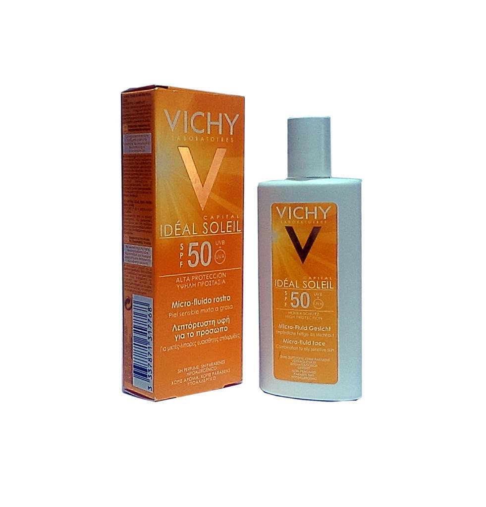 Vichy Ideal Soleil Micro-Fluid Face Spf 50+ 40 ml Akışkan Güneş Kremi