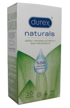 Durex Naturals Doğal Kayganlaştırıcılı İnce Prezervatif