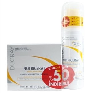 Ducray Nutricerat Masque 150ml + Nutricerat Çok Kuru ve Yıpranmış Saçlar için Koruyucu Sprey 75ml