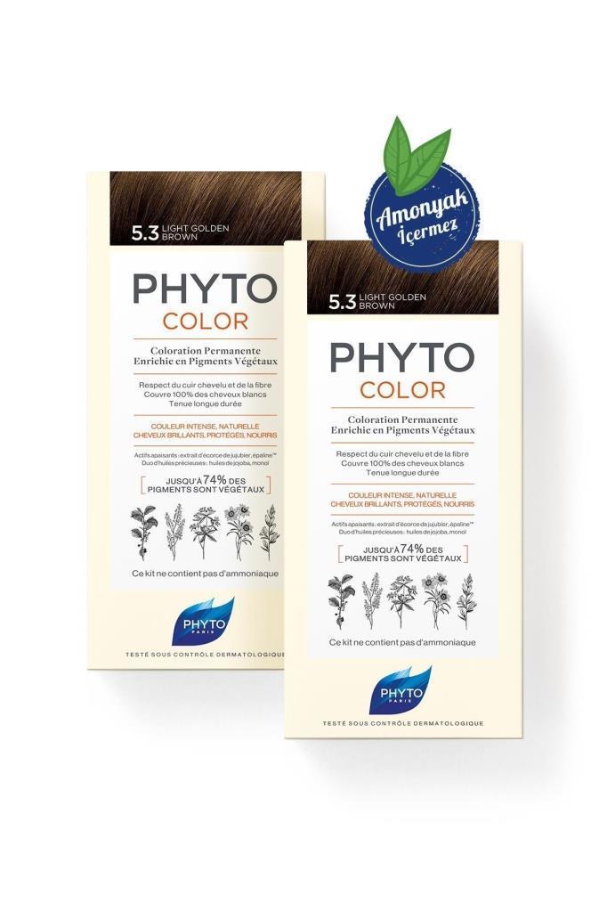 Phyto Color 5.3 Açık Kestane Dore Bitkisel Saç Boyası 2'li