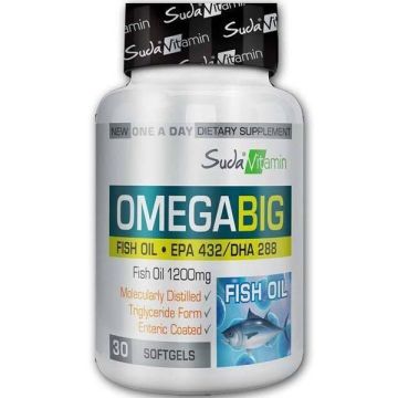 Suda Vitamin Omega Big 1200 mg 30 Yumuşak Kapsül