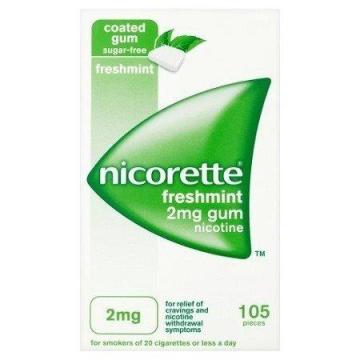 Nicorette Freshmint 2mg Naneli 105 Sakız Nikotin