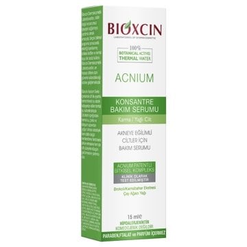 Bioxcin Acnium Yağlı Ciltler İçin Bakım Serumu 15 ml