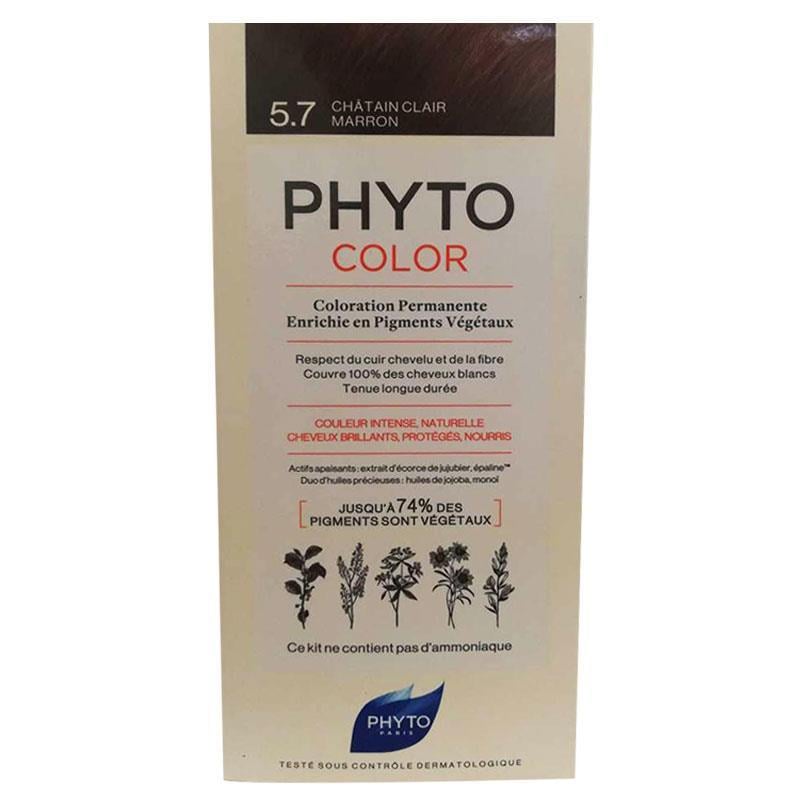 Phyto Color 5.7 Açık Kestane Bakır Bitkisel Saç Boyası (YENİ AMBALAJ)