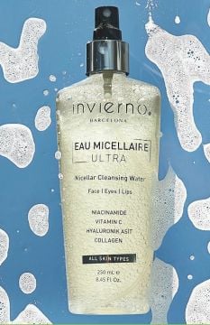 Invierno Barcelona LLC. Yaşlanma Kırışıklık Önlemeye Yardımcı Cilt Tonu Eşitleyici Vitamin C Makyaj Temizleme Suyu 250ml