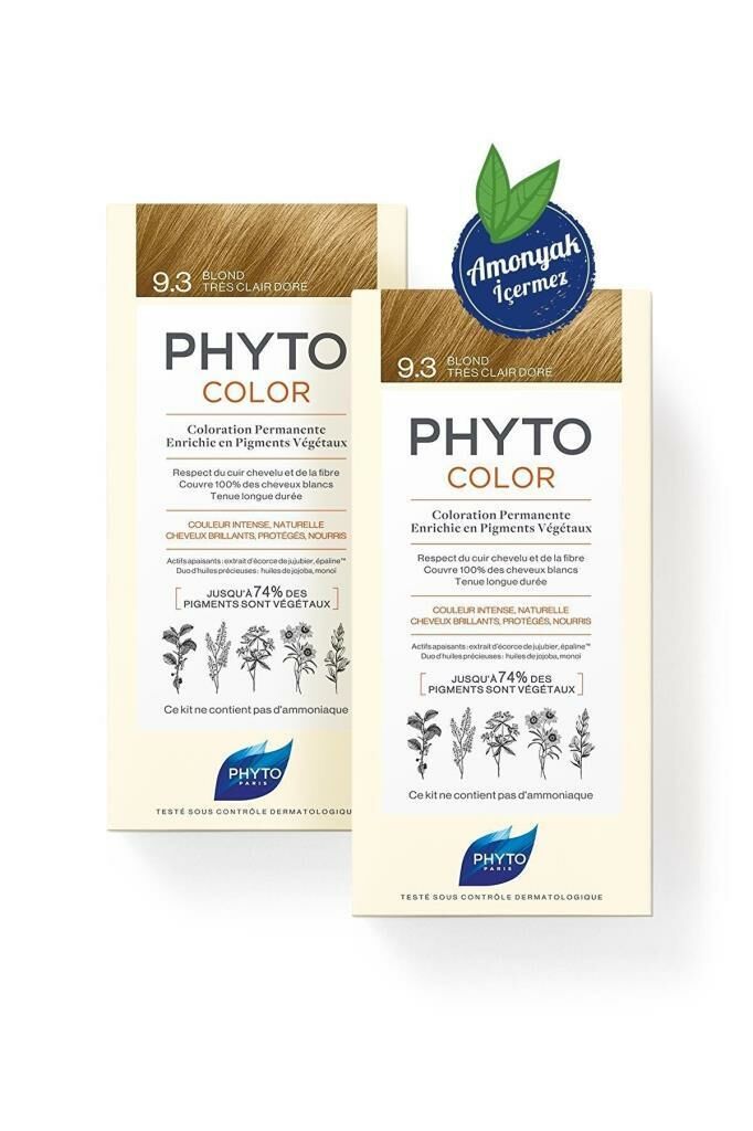 Phyto Color 9.3 Açık Sarı Dore Bitkisel Saç Boyası 2'li