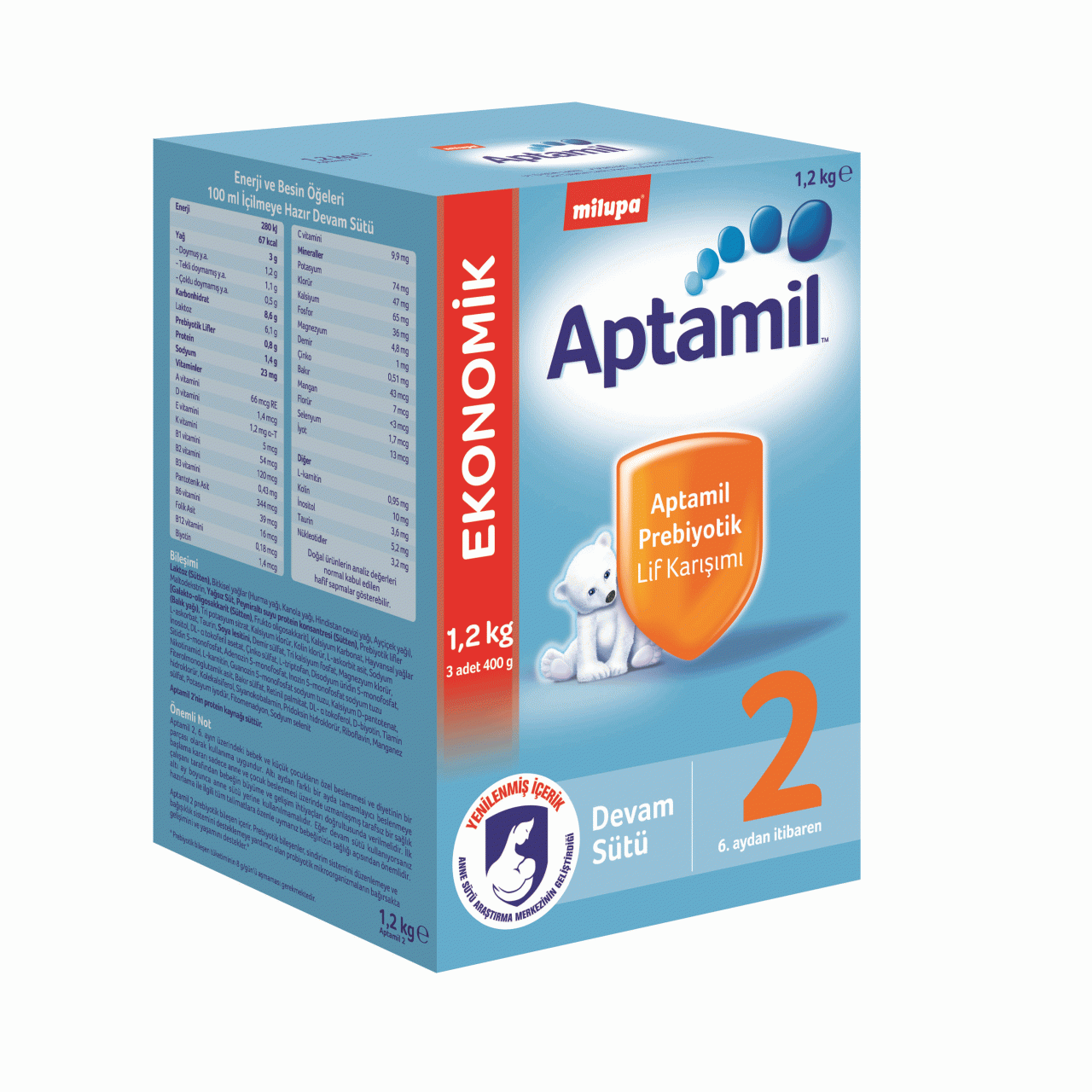 Aptamil 2 Devam Sütü 1200 g