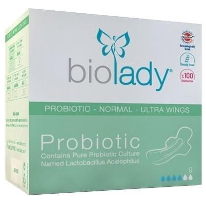 Bioder Biolady Probiyotik-Normal-Ultra Kanatlı Hijyenik Ped 9 Adet