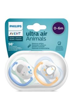 Philips Avent Ultra Air Animals 2li Emzik 0-6 Ay - Erkek