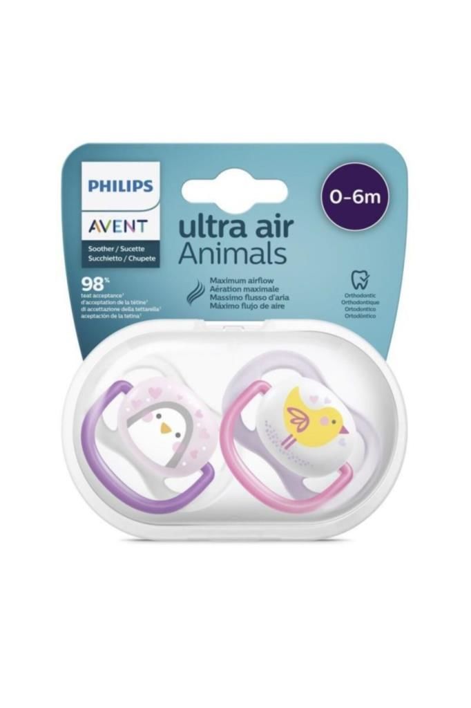 Philips Avent Ultra Air Animals 2li Emzik 0-6 Ay - Kız