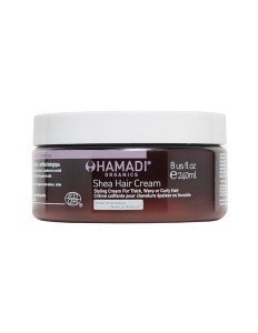 Hamadi Shea Hair Cream Kalın Telli,Dalgalı,Kıvırcık ve İnatçı Saçlar için,Düzeltici ve Şekillendirici, Organik Shea Yağı Saç Kremi 120 ml
