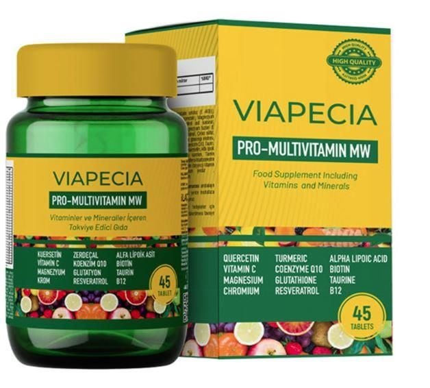 Viapecia Pro-Multivitamin Takviye Edici Gıda 45 Tablet