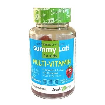 Suda Vitamin Gummy Lab Multi Vitamin Cocuklar Icin 60 Gummies
