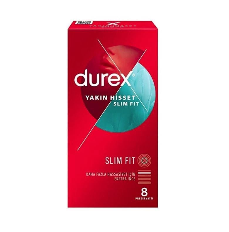 Durex Yakın Hisset Skin Fit 8 Adet Prezervatif
