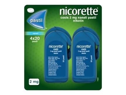 NICORETTE COOLS 2 MG NANELI PASTIL 80 ADET