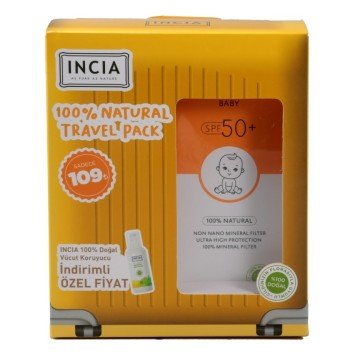 Incia Bebek Güneş Kremi SPF 50 + 100 ml + Vücut Koruyucu Losyon 100 ml